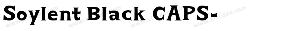 Soylent Black CAPS字体转换